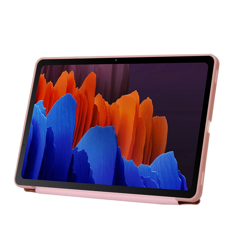 For Samsung Galaxy Tab S10+ / S9+ Deformation Silicone Leather Tablet Case(Rose Gold) - Galaxy Tab S9+ Cases by PMC Jewellery | Online Shopping South Africa | PMC Jewellery | Buy Now Pay Later Mobicred