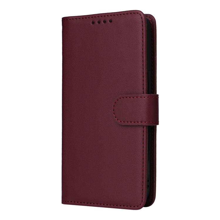 For Samsung Galaxy A25 5G BETOPNICE BN-005 2 in 1 Detachable Imitate Genuine Leather Phone Case(Wine Red) - Galaxy Phone Cases by BETOPNICE | Online Shopping South Africa | PMC Jewellery