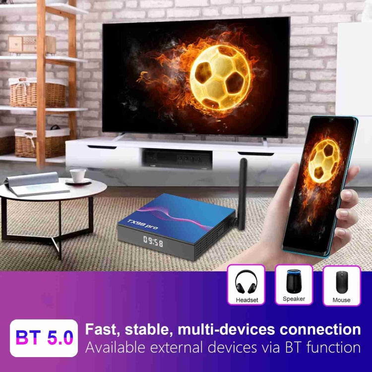 TX98 Pro 4K Ultra HD Android 12.0 Smart TV Box with Remote Control, 2GB+16GB, Allwinner H618 Quad-Core(AU Plug) - Others by PMC Jewellery | Online Shopping South Africa | PMC Jewellery | Buy Now Pay Later Mobicred