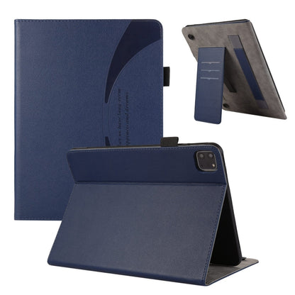 For iPad Pro 11 2024 Litchi Texture Leather Sucker Tablet Case(Dark Blue) - iPad Pro 11 2024 Cases by PMC Jewellery | Online Shopping South Africa | PMC Jewellery | Buy Now Pay Later Mobicred