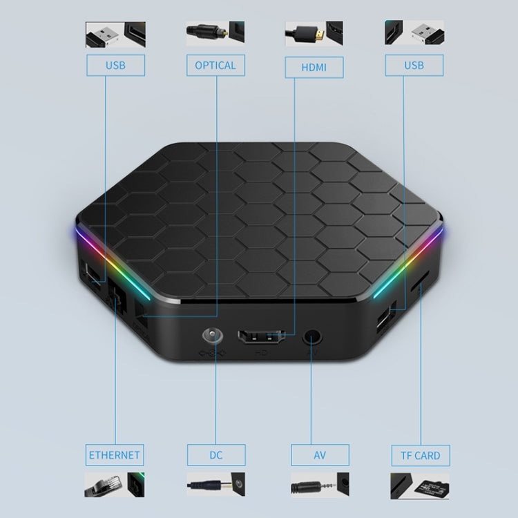 T95Z Plus 8K WiFi6 Android 12.0 Smart TV Box with Remote Control, 4GB+64GB, Allwinner H618 Quad-Core(US Plug) - Others by PMC TechLife | Online Shopping South Africa | PMC TechLife | Buy Now Pay Later Mobicred