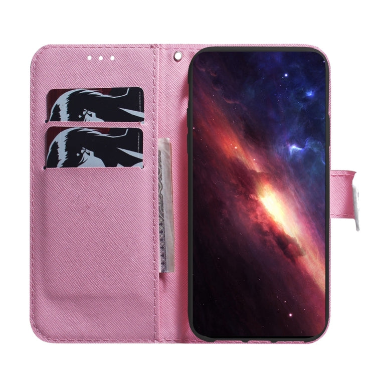 For Motorola Edge 2024 Coloured Drawing Flip Leather Phone Case(Magnolia) - Motorola Cases by PMC Jewellery | Online Shopping South Africa | PMC Jewellery | Buy Now Pay Later Mobicred