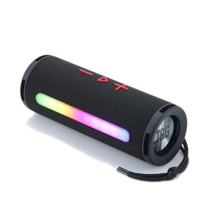 T&G TG374 Portable 3D Stereo Bluetooth Speaker Subwoofer Support FM / TF Card / RGB Light(Black) - Desktop Speaker by T&G | Online Shopping South Africa | PMC Jewellery | Buy Now Pay Later Mobicred