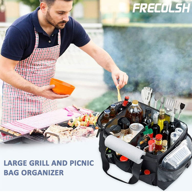 Large Foldable and Portable Outdoor Car Camping Picnic Storage Bag(Black) - Stowing Tidying by PMC Jewellery | Online Shopping South Africa | PMC Jewellery | Buy Now Pay Later Mobicred