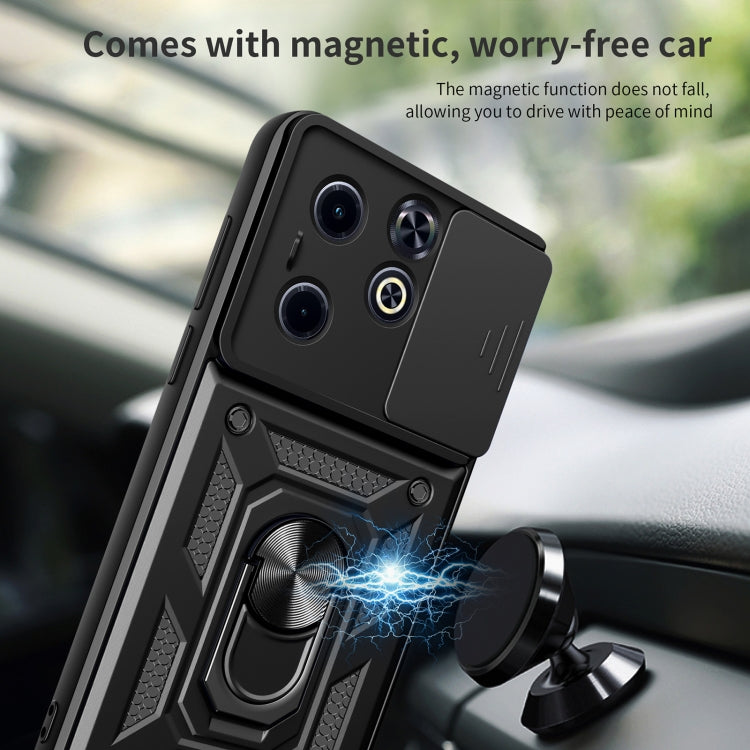 For Infinix Hot 40i / Smart 8 Sliding Camera Cover Design TPU+PC Phone Case(Blue) - free shipping - PMC TechLife - Order now!