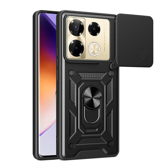 For Infinix Note 40 Pro/40 Pro+ 5G Sliding Camera Cover Design TPU+PC Phone Case(Black) - Infinix Cases by PMC Jewellery | Online Shopping South Africa | PMC Jewellery | Buy Now Pay Later Mobicred