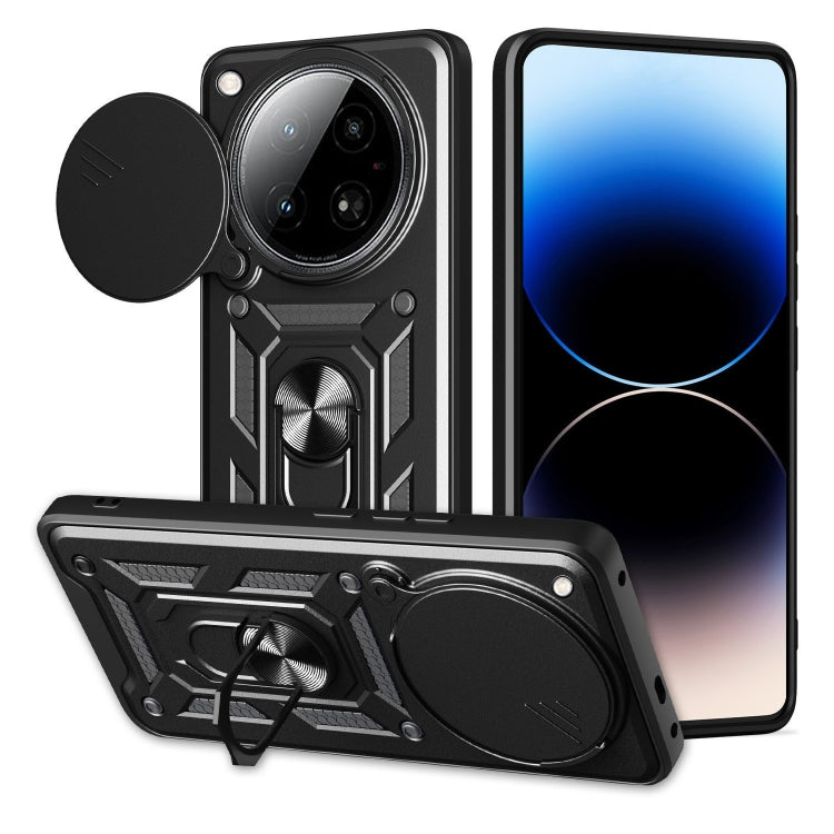 For Infinix Zero 40 4G Sliding Camera Cover Design TPU+PC Phone Case(Black) - free shipping - PMC TechLife - Order now!