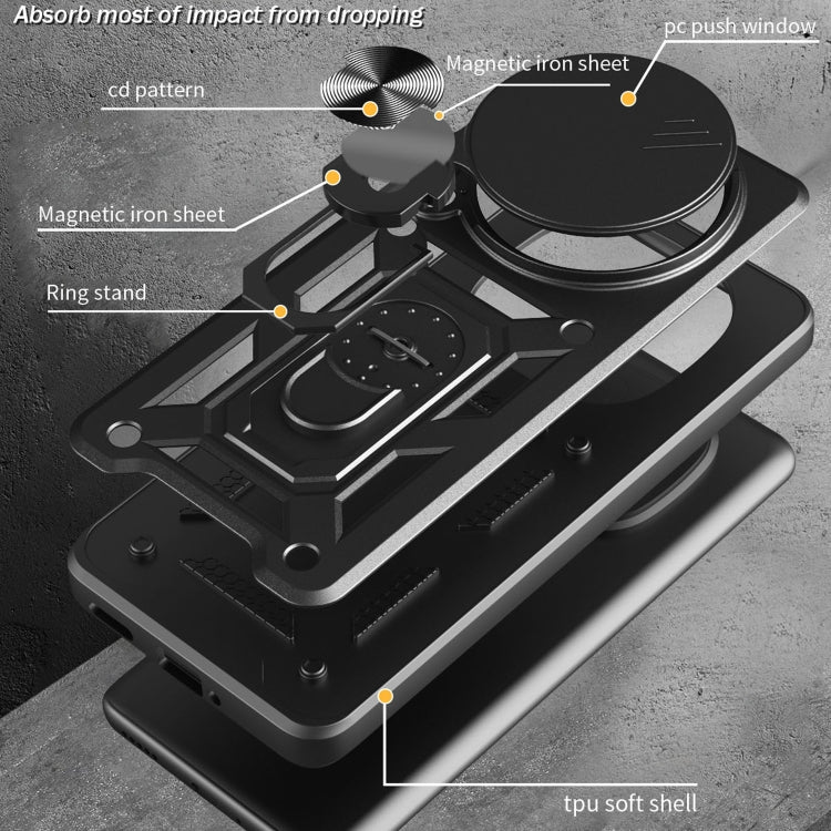 For Infinix Zero 40 4G Sliding Camera Cover Design TPU+PC Phone Case(Black) - free shipping - PMC TechLife - Order now!
