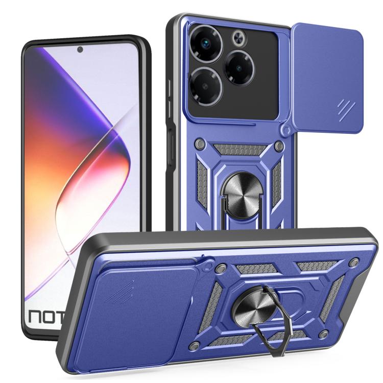 For Infinix Note 40X 5G Sliding Camera Cover Design TPU+PC Phone Case(Blue) - free shipping - PMC TechLife - Order now!