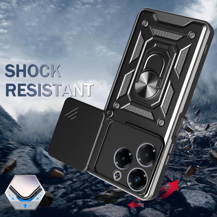 For Infinix Note 40X 5G Sliding Camera Cover Design TPU+PC Phone Case(Blue) - free shipping - PMC TechLife - Order now!