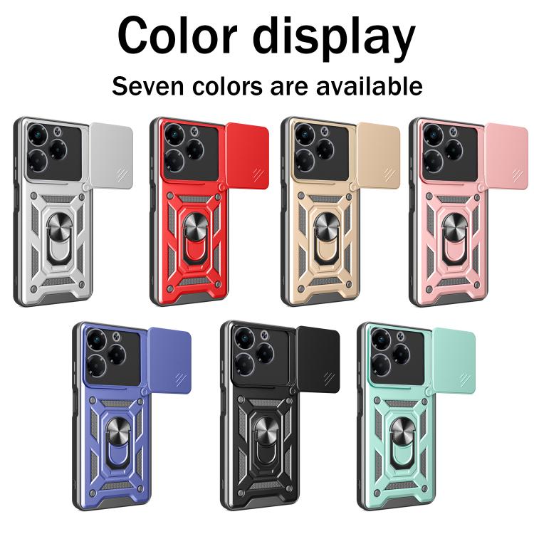 For Infinix Note 40X 5G Sliding Camera Cover Design TPU+PC Phone Case(Green) - free shipping - PMC TechLife - Order now!