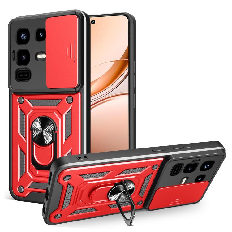 For Infinix Note 50 Pro 4G Sliding Camera Cover Design TPU+PC Phone Case(Red) - free shipping - PMC TechLife - Order now!