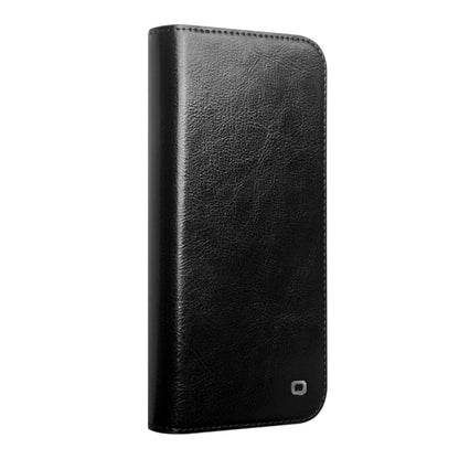 For iPhone 16 Pro QIALINO Classic Genuine Leather Phone Case(Black) - iPhone 16 Pro Cases by QIALINO | Online Shopping South Africa | PMC Jewellery | Buy Now Pay Later Mobicred