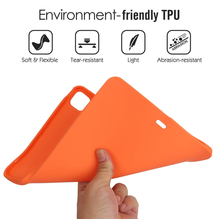 For iPad Pro 13 2024 Oil Spray Skin-friendly TPU Tablet Case(Orange) - iPad Pro 13 2024 Cases by PMC TechLife | Online Shopping South Africa | PMC TechLife | Buy Now Pay Later Mobicred