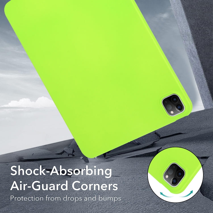 For iPad Pro 13 2024 Oil Spray Skin-friendly TPU Tablet Case(Fluorescent Green) - iPad Pro 13 2024 Cases by PMC TechLife | Online Shopping South Africa | PMC TechLife | Buy Now Pay Later Mobicred