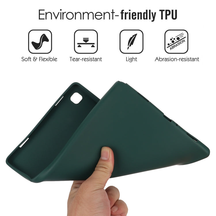 For Samsung Galaxy Tab S9 Oil Spray Skin-friendly TPU Tablet Case(Deep Green) - Galaxy Tab S9 Cases by PMC Jewellery | Online Shopping South Africa | PMC Jewellery | Buy Now Pay Later Mobicred