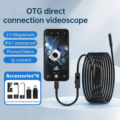 YP105 8mm Lenses 2MP HD Industry Endoscope Support Mobile Phone Direct Connection, Length:10m -  by PMC Jewellery | Online Shopping South Africa | PMC Jewellery | Buy Now Pay Later Mobicred