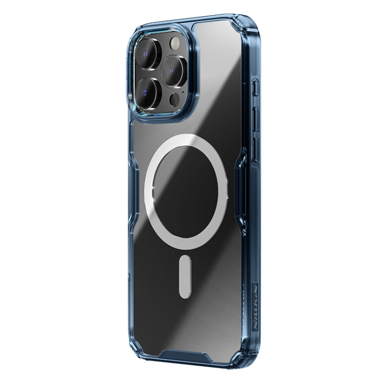 For iPhone 16 Pro NILLKIN Ultra Clear Magsafe PC + TPU Phone Case(Blue) - iPhone 16 Pro Cases by NILLKIN | Online Shopping South Africa | PMC Jewellery | Buy Now Pay Later Mobicred