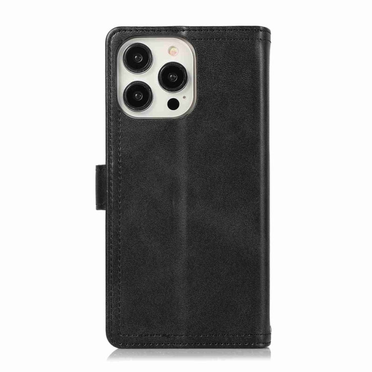 For iPhone 16 Pro Max Wristband Card Slot Leather Phone Case(Black) - iPhone 16 Pro Max Cases by PMC Jewellery | Online Shopping South Africa | PMC Jewellery | Buy Now Pay Later Mobicred