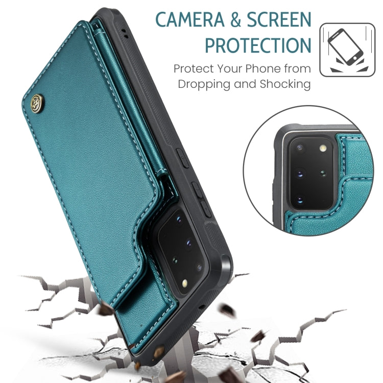 For Samsung Galaxy A14 CaseMe C22 Card Slots Holder RFID Anti-theft Phone Case(Blue Green) - Galaxy Phone Cases by CaseMe | Online Shopping South Africa | PMC Jewellery | Buy Now Pay Later Mobicred