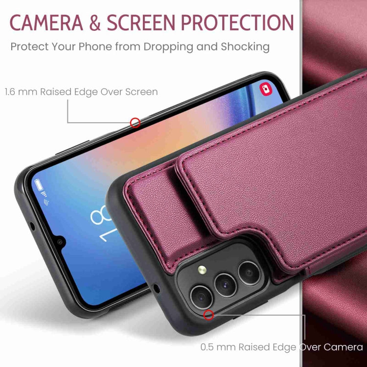 For Samsung Galaxy A54 5G CaseMe C22 Card Slots Holder RFID Anti-theft Phone Case(Wine Red) - Galaxy Phone Cases by CaseMe | Online Shopping South Africa | PMC Jewellery | Buy Now Pay Later Mobicred