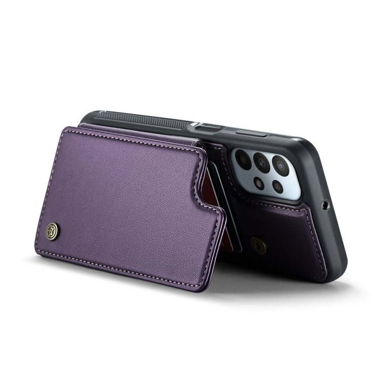 For Samsung Galaxy A23 CaseMe C22 Card Slots Holder RFID Anti-theft Phone Case(Purple) - Galaxy Phone Cases by CaseMe | Online Shopping South Africa | PMC Jewellery | Buy Now Pay Later Mobicred