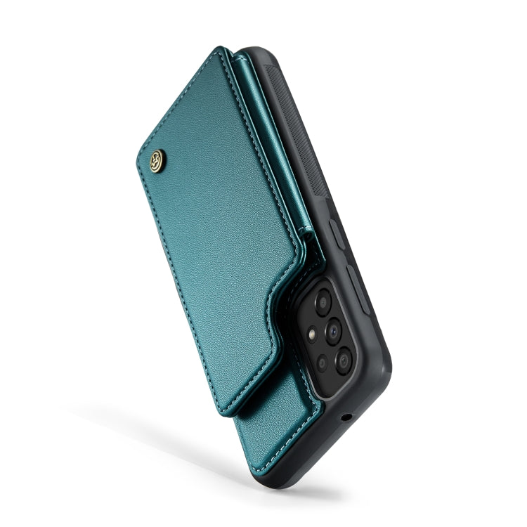 For Samsung Galaxy A33 5G CaseMe C22 Card Slots Holder RFID Anti-theft Phone Case(Blue Green) - Galaxy Phone Cases by CaseMe | Online Shopping South Africa | PMC Jewellery | Buy Now Pay Later Mobicred