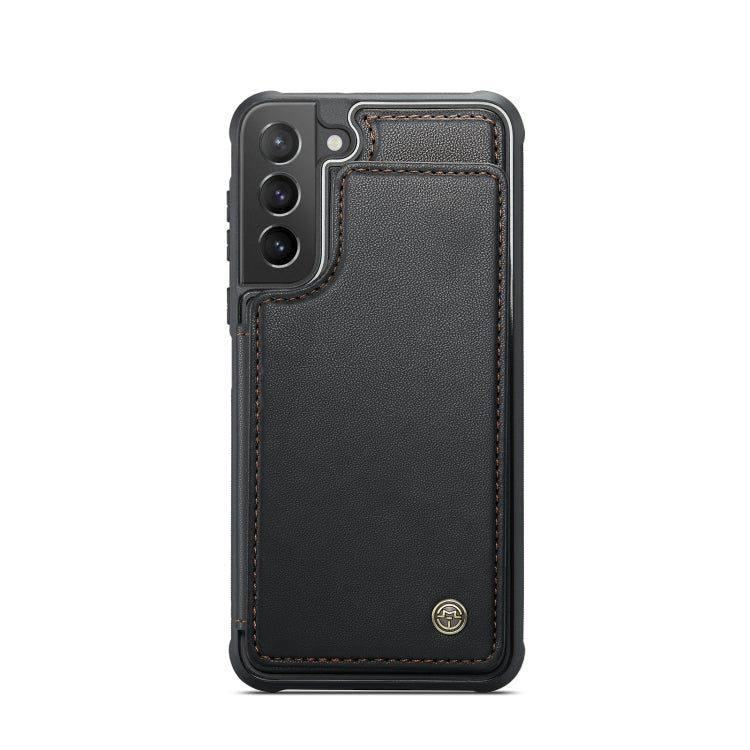 For Samsung Galaxy S21+ 5G CaseMe C22 Card Slots Holder RFID Anti-theft Phone Case(Black) - Galaxy S21+ 5G Cases by CaseMe | Online Shopping South Africa | PMC Jewellery | Buy Now Pay Later Mobicred