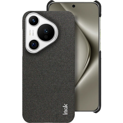 For Huawei Pura 70 imak Ruiyi Series Cloth Texture PU + PC Phone Case(Black) - Huawei Cases by imak | Online Shopping South Africa | PMC Jewellery | Buy Now Pay Later Mobicred