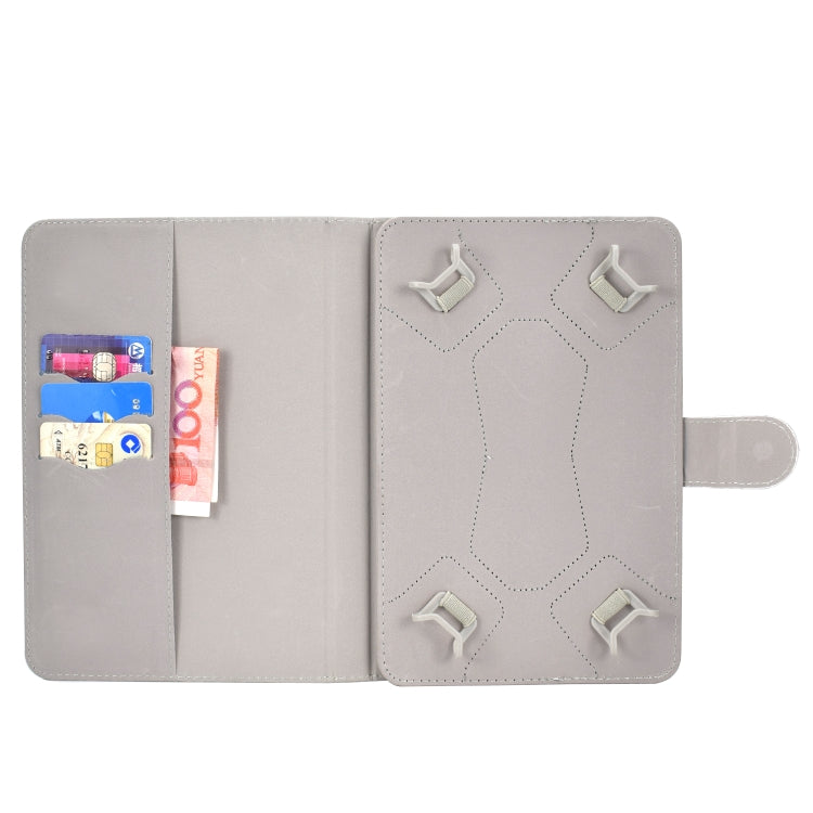 For 10 inch Universal Tablet PC Colored Drawing Pattern Horizontal Flip PU Leather Case with Holder & Card Slot(Flowers) - 7 inch by PMC TechLife | Online Shopping South Africa | PMC TechLife | Buy Now Pay Later Mobicred