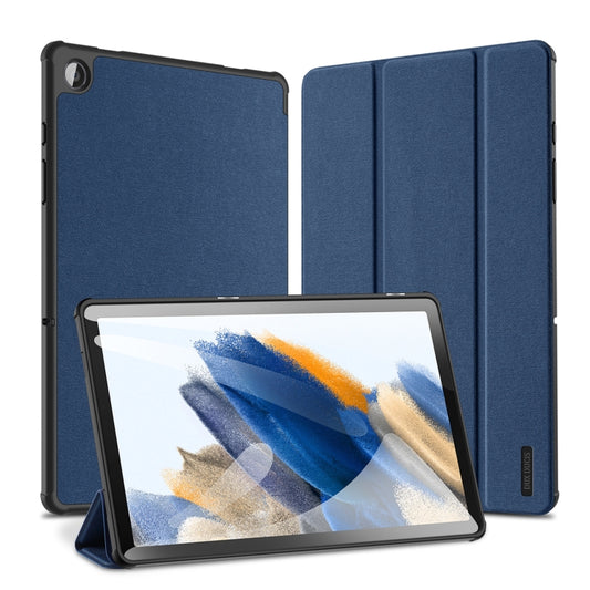 For Samsung Galaxy Tab A9+ DUX DUCIS Domo Series Magnetic Flip Leather Tablet Case(Blue) - Galaxy Tab A9+ by DUX DUCIS | Online Shopping South Africa | PMC Jewellery | Buy Now Pay Later Mobicred