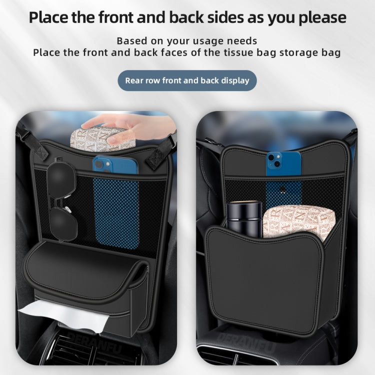 3054 Napa Texture Leather Car Center Console Storage Bag(Olive Green) - Stowing Tidying by PMC TechLife | Online Shopping South Africa | PMC TechLife | Buy Now Pay Later Mobicred