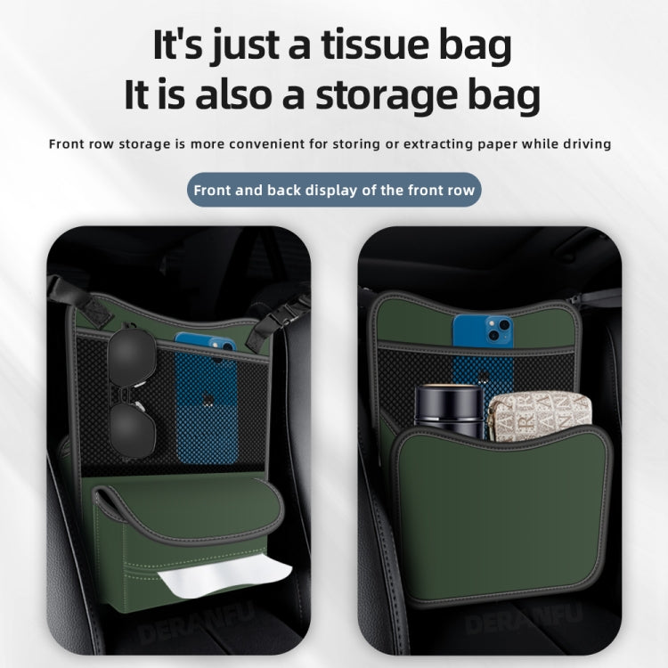 3054 Napa Texture Leather Car Center Console Storage Bag(Grey) - Stowing Tidying by PMC TechLife | Online Shopping South Africa | PMC TechLife | Buy Now Pay Later Mobicred