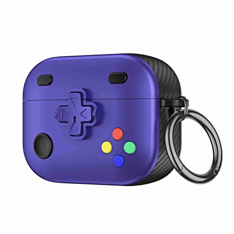 For AirPods Pro Game Console Shape Wireless Earphones Protective Case(Purple) - For AirPods Pro by PMC Jewellery | Online Shopping South Africa | PMC Jewellery | Buy Now Pay Later Mobicred