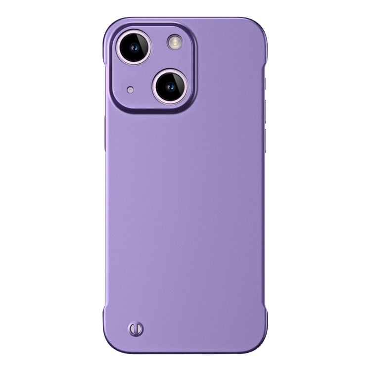 For iPhone 13 mini Frameless Metallic Paint Hybrid PC Phone Case(Deep Purple) - free shipping - PMC Jewellery - Order now!
