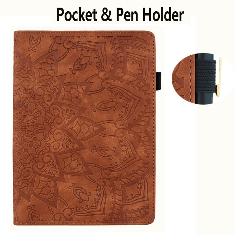 For Samsung Galaxy Tab S9 Ultra Calf Texture Embossed Leather Tablet Case(Brown) - free shipping - PMC TechLife - Order now!