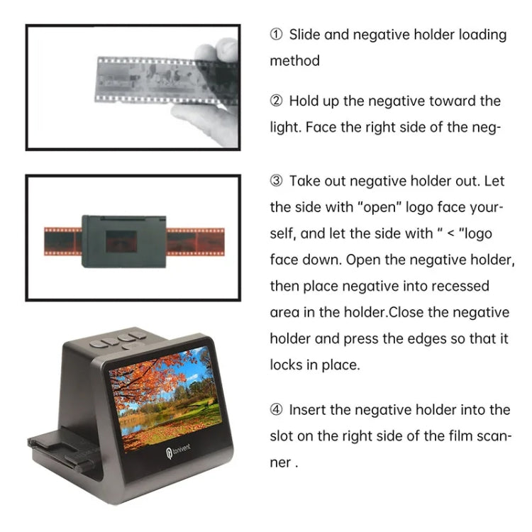 Tonivent TON171 24-48 Mega Pixels 5 inch HD Screen Film Scanner(US Plug) - Portable Scanner by PMC TechLife | Online Shopping South Africa | PMC TechLife | Buy Now Pay Later Mobicred