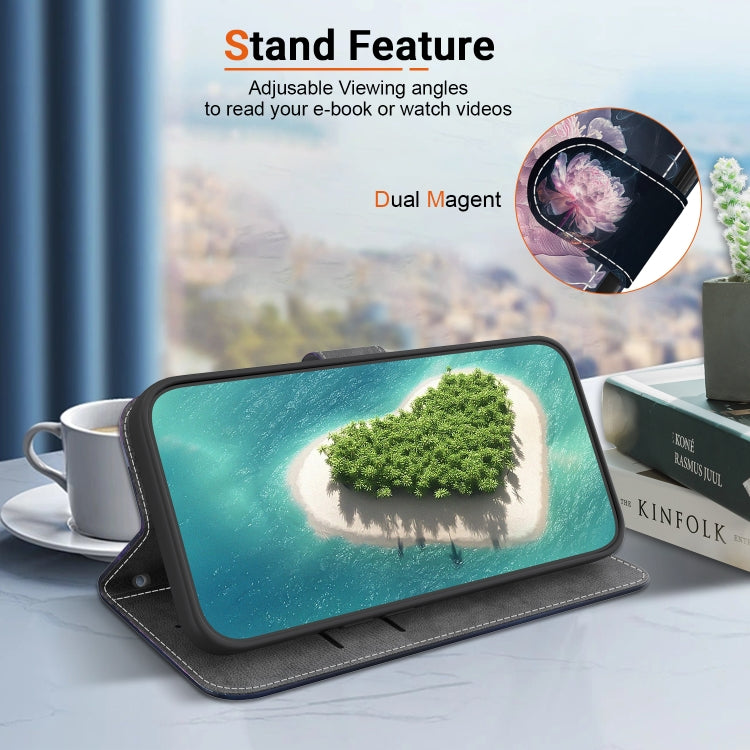 For Google Pixel 9 Crystal Texture Colored Drawing Leather Phone Case(Purple Peony) - Google Cases by PMC TechLife | Online Shopping South Africa | PMC TechLife | Buy Now Pay Later Mobicred