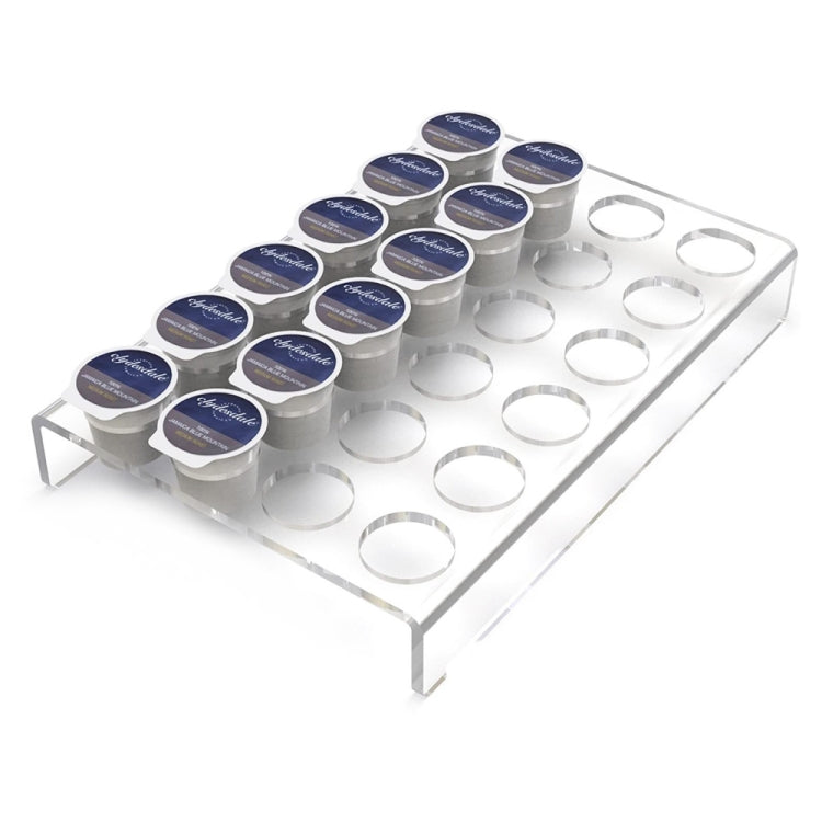 YX038 Acrylic 24 Holes Coffee Capsule Storage Display Stand - free shipping - PMC TechLife - Order now!