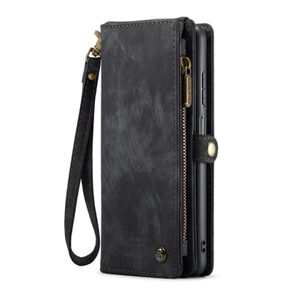 For Samsung Galaxy A15 5G CaseMe 008 Multifunctional Zipper Wallet Leather Phone Case with Lanyard(Black) - Galaxy Phone Cases by CaseMe | Online Shopping South Africa | PMC Jewellery | Buy Now Pay Later Mobicred