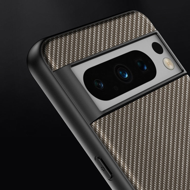 For Google Pixel 9 Pro Ultra-thin Carbon Fiber Texture Printing Phone Case(Black Yellow) - Google Cases by PMC TechLife | Online Shopping South Africa | PMC TechLife | Buy Now Pay Later Mobicred
