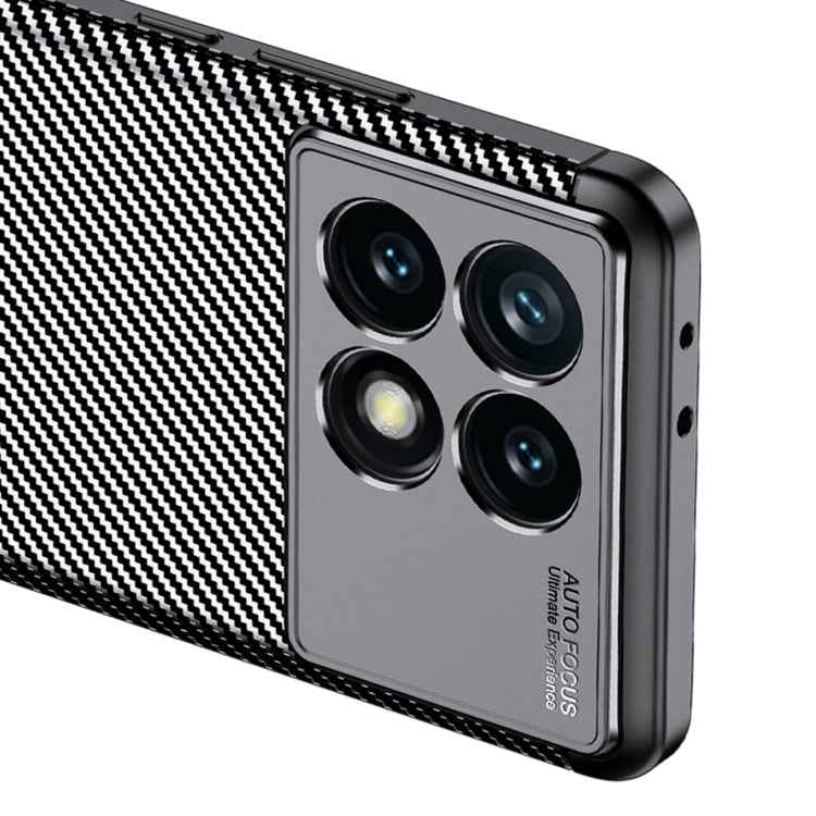 For Xiaomi Redmi K70 Carbon Fiber Texture Shockproof TPU Phone Case(Black) - K70 Cases by PMC Jewellery | Online Shopping South Africa | PMC Jewellery | Buy Now Pay Later Mobicred