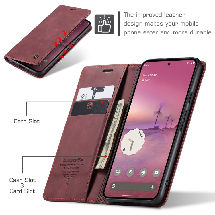 For Google Pixel 9 Pro XL CaseMe 013 Multifunctional Horizontal Flip Leather Phone Case(Wine Red) - Google Cases by CaseMe | Online Shopping South Africa | PMC Jewellery | Buy Now Pay Later Mobicred