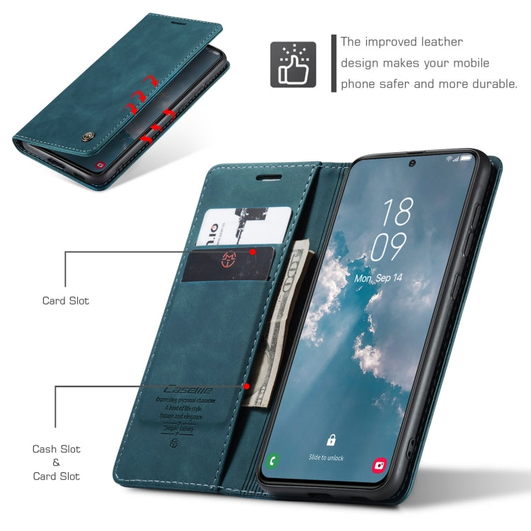 For Samsung Galaxy S24 5G CaseMe 013 Multifunctional Horizontal Flip Leather Phone Case(Blue) - Galaxy S24 5G Cases by CaseMe | Online Shopping South Africa | PMC Jewellery | Buy Now Pay Later Mobicred