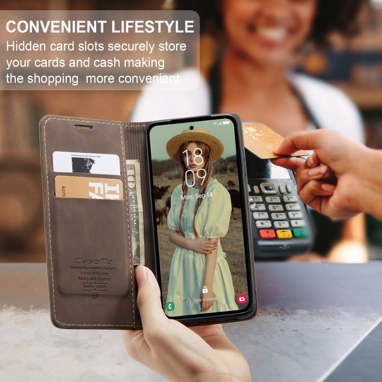 For Samsung Galaxy A55 5G CaseMe 013 Multifunctional Horizontal Flip Leather Phone Case(Coffee) - Galaxy Phone Cases by CaseMe | Online Shopping South Africa | PMC Jewellery | Buy Now Pay Later Mobicred