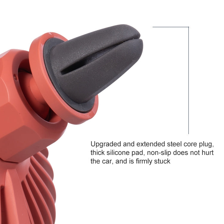 F829 Portable Car Air Outlet Electric Cooling Fan with LED Light(Yellow) - Heating & Fans by PMC TechLife | Online Shopping South Africa | PMC TechLife | Buy Now Pay Later Mobicred