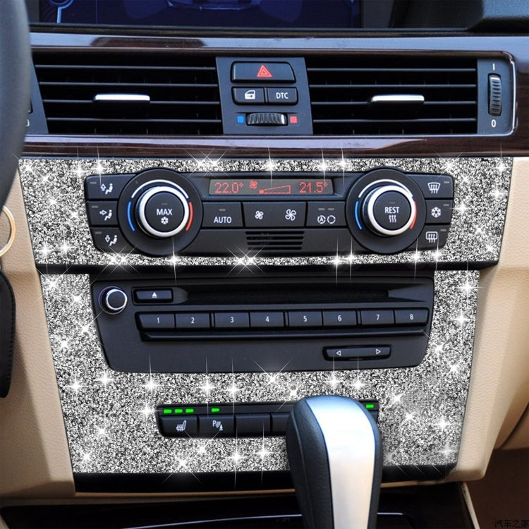 For BMW 3 Series E90 / E92 2005-2012 Car Aircondition CD Control Panel Premium Diamond Decorative Sticker - Car Interior Mouldings by PMC TechLife | Online Shopping South Africa | PMC TechLife | Buy Now Pay Later Mobicred