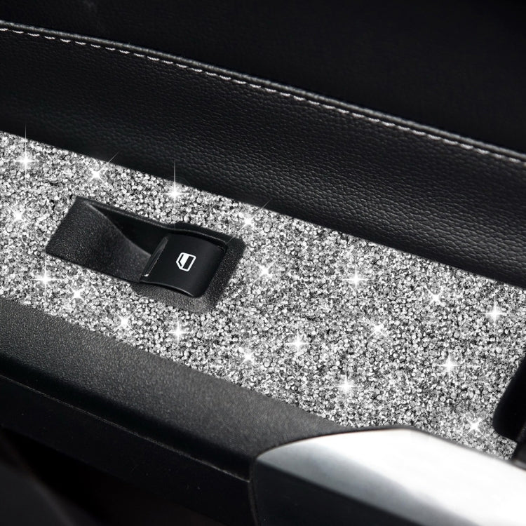 For Ford Mustang 2015-2020 Car Door Lift Panel A Diamond Decoration Sticker, Left Drive - Car Interior Mouldings by PMC TechLife | Online Shopping South Africa | PMC TechLife | Buy Now Pay Later Mobicred