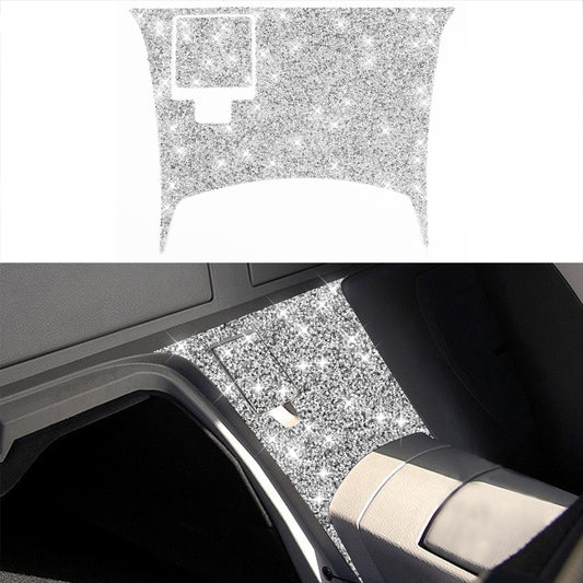 For Nissan 350Z 2003-2009 2pcs Car Rear Of Center Console Diamond Decorative Sticker, Left Drive - Car Interior Mouldings by PMC Jewellery | Online Shopping South Africa | PMC Jewellery | Buy Now Pay Later Mobicred