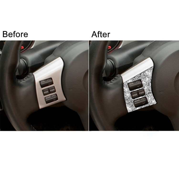 For Nissan 350Z 2003-2009 2pcs Car Steering Wheel Button Frame A Diamond Sticker,Left and Right Drive Universal - free shipping - PMC TechLife - Order now!
